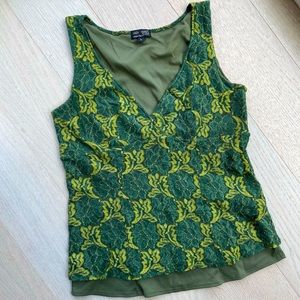 Only Hearts NYC by Helena Stuart | Green Lace Tank